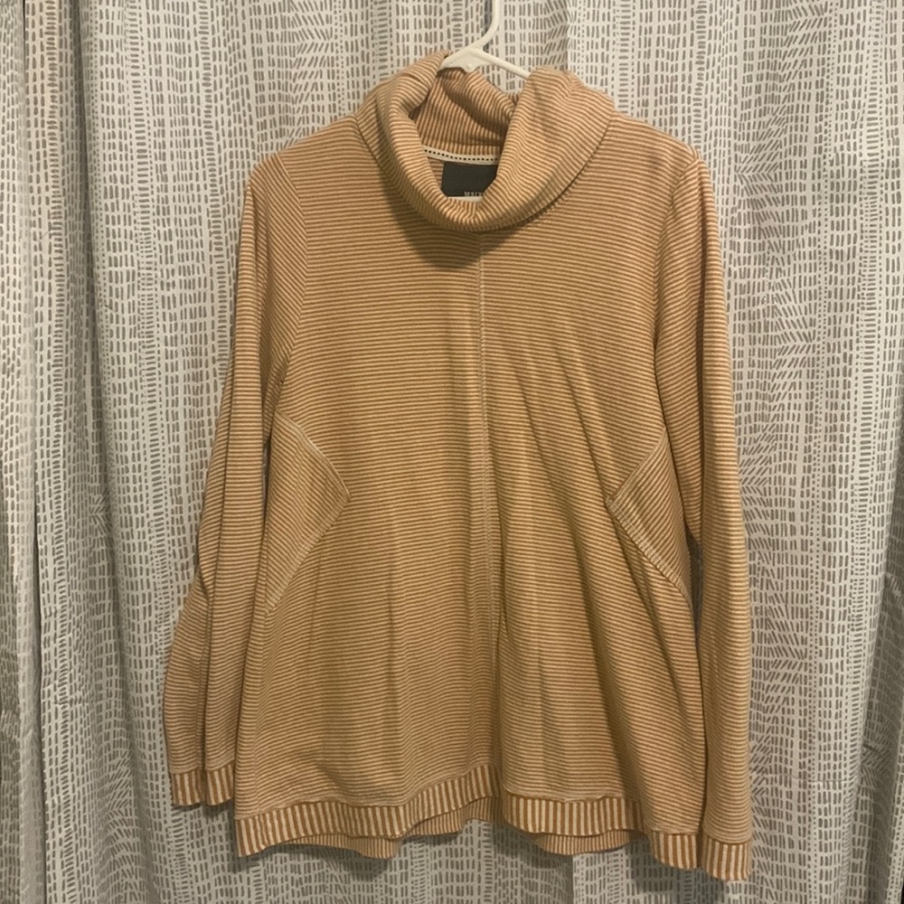 Cotton Anthropologie cowl neck sweater